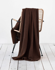 Waffle Linen Throw Blanket