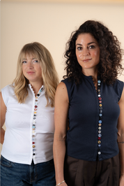Mix Match Button Tank - Navy