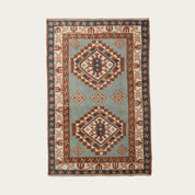 Seafoam Diamond Carpet 3'10" x 5'9"