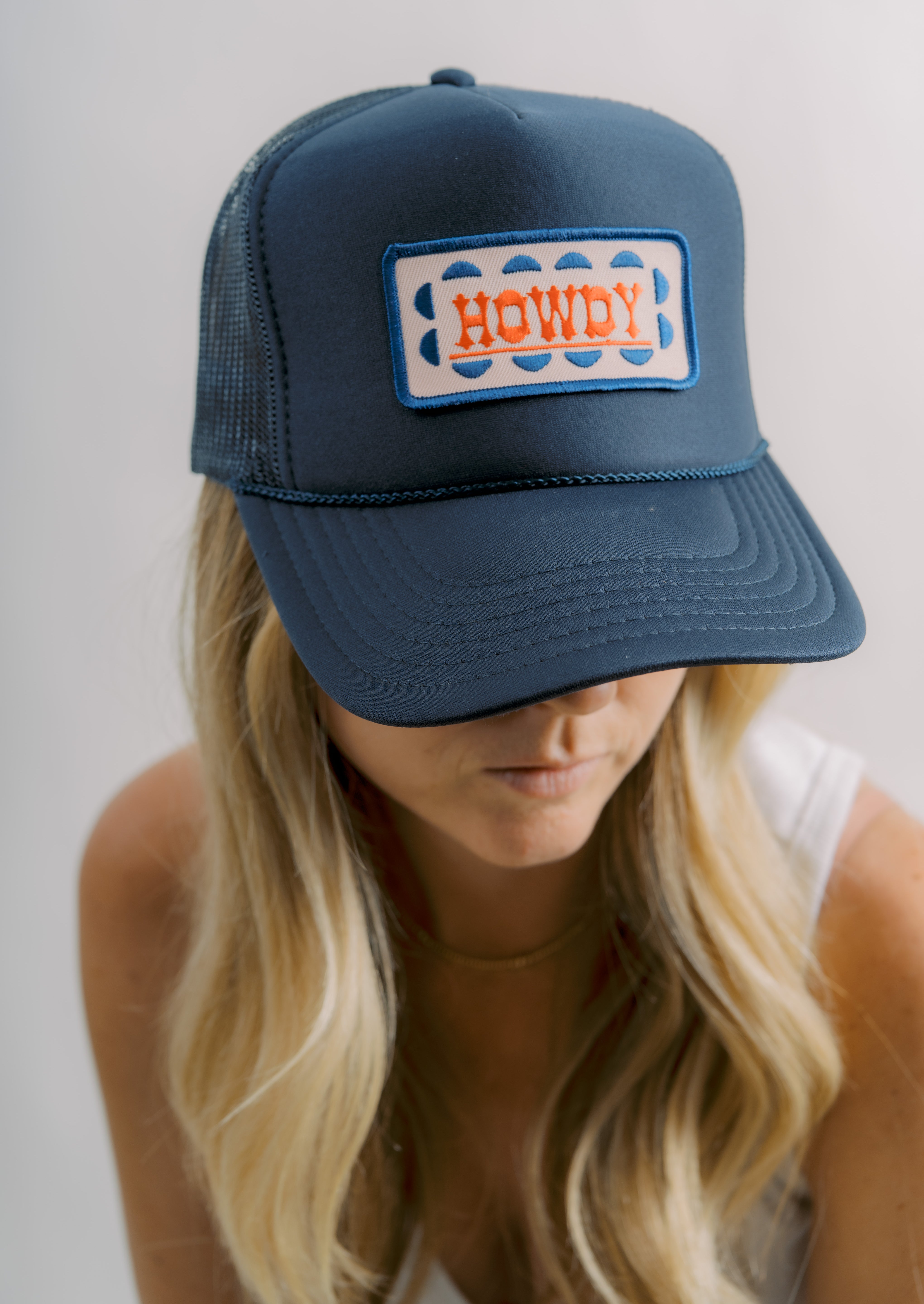 Howdy Navy Trucker Hat
