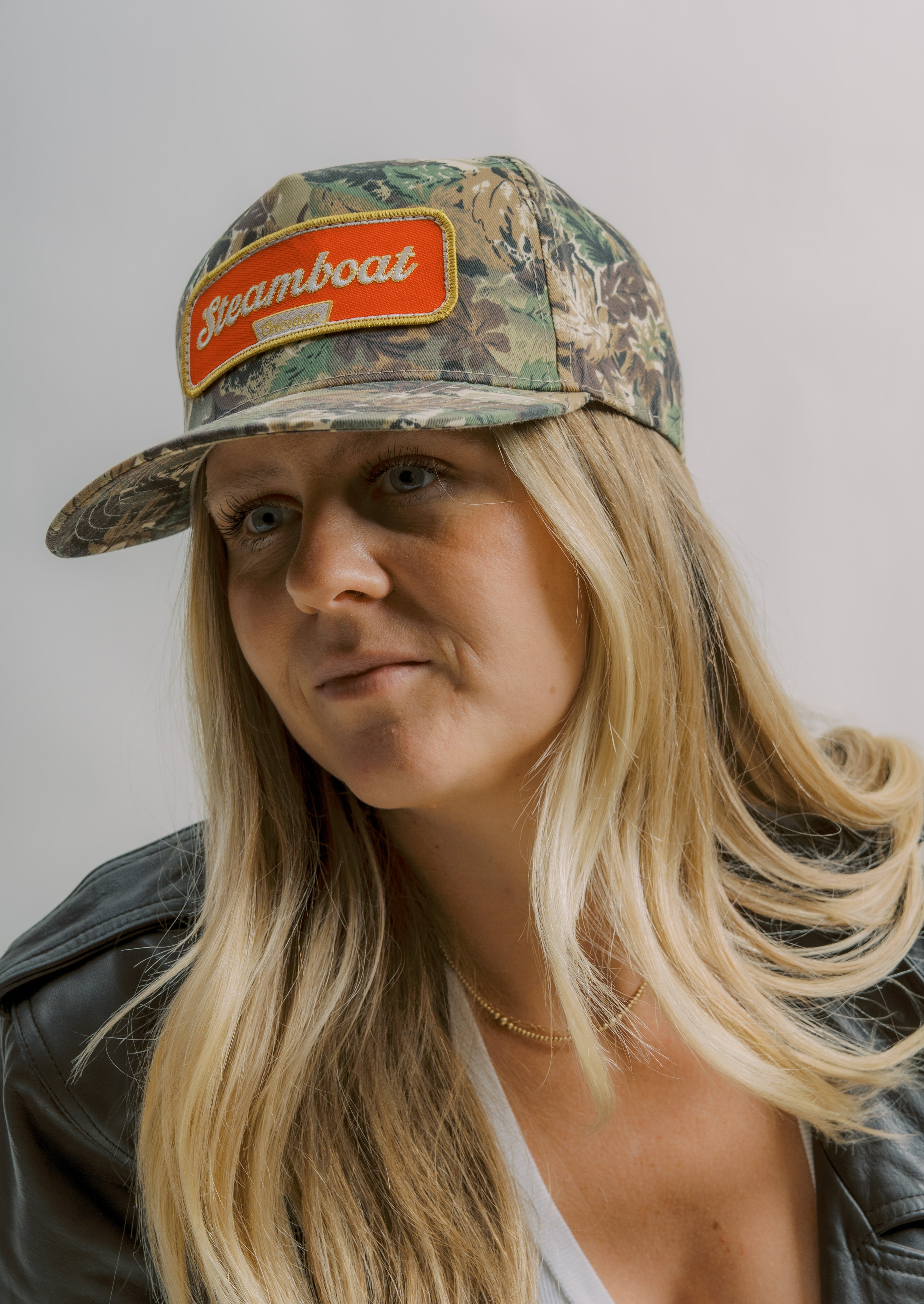 Steamboat Banquet Camo Trucker Hat