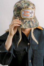 Wild Ain't For Tamin Camo Trucker Hat