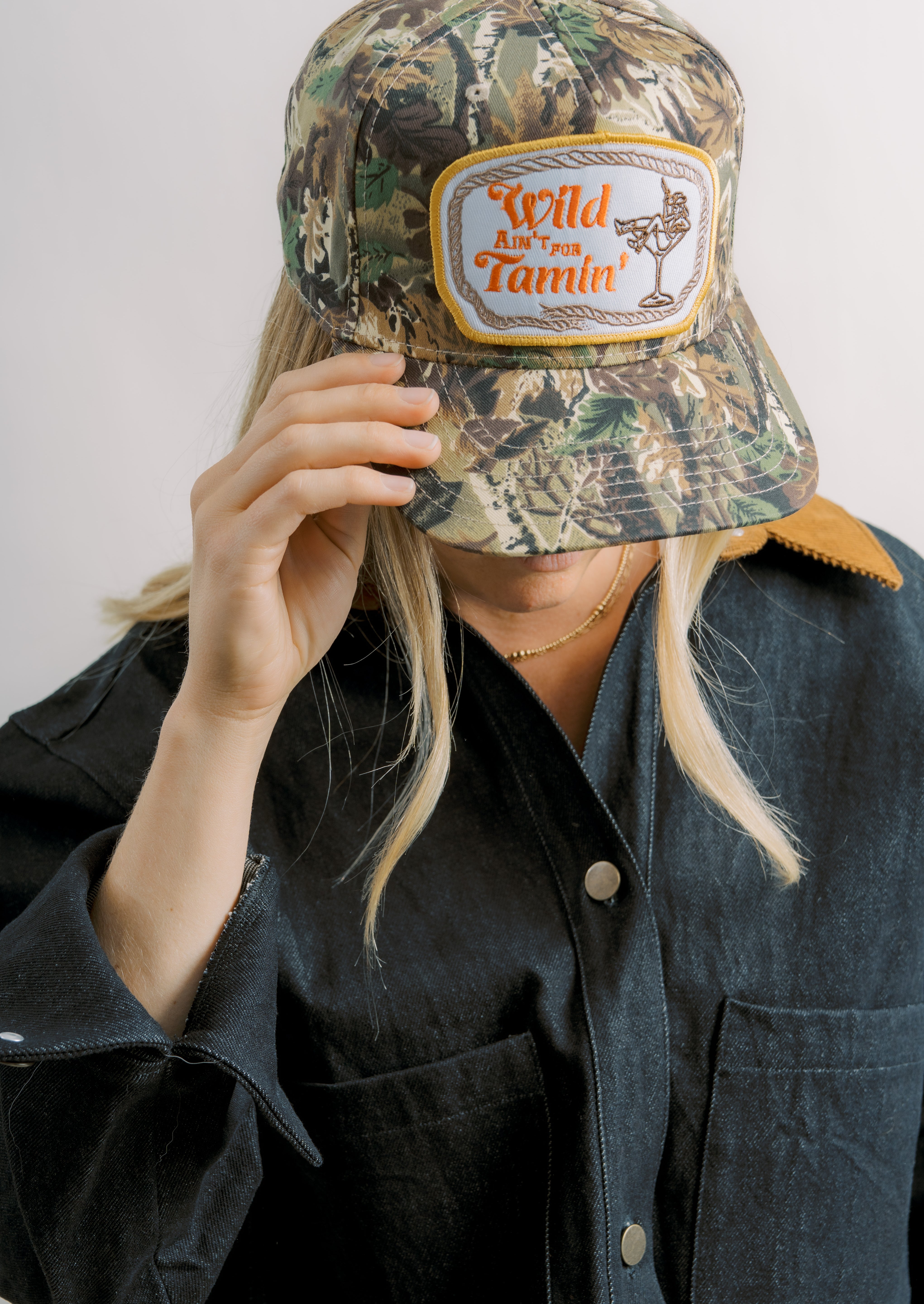 Wild Ain't For Tamin Camo Trucker Hat