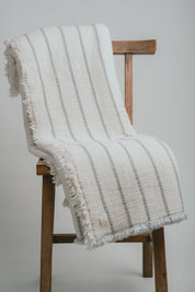 Queen Striped Muslin Blanket