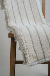 Queen Striped Muslin Blanket