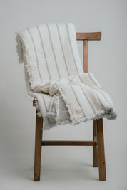 Queen Striped Muslin Blanket