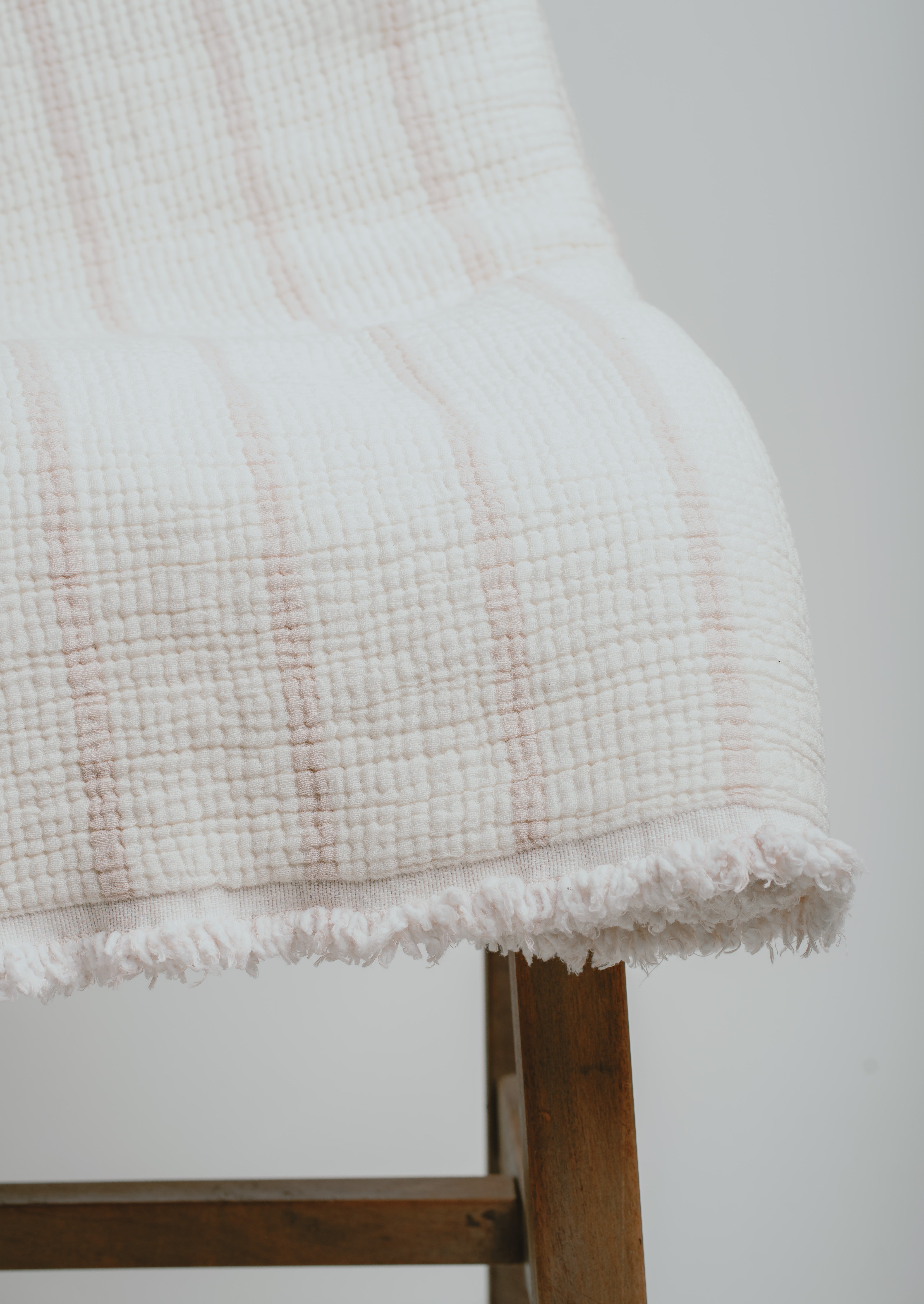 Queen Striped Muslin Blanket