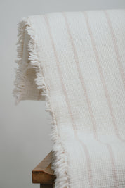 Queen Striped Muslin Blanket