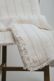 Queen Striped Muslin Blanket