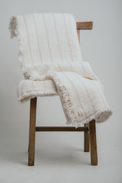 Queen Striped Muslin Blanket