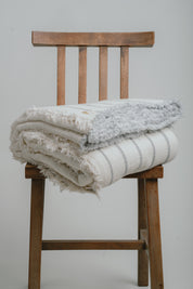Queen Striped Muslin Blanket