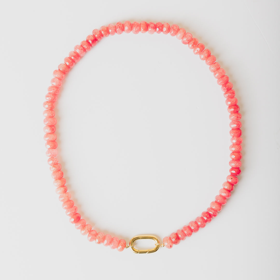 Candy Necklace - Watermelon Jade