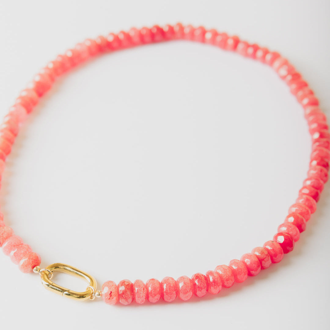 Candy Necklace - Watermelon Jade