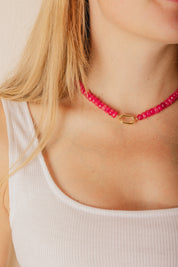 Candy Necklace - Watermelon Jade