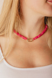 Candy Necklace - Watermelon Jade