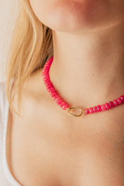 Candy Necklace - Watermelon Jade