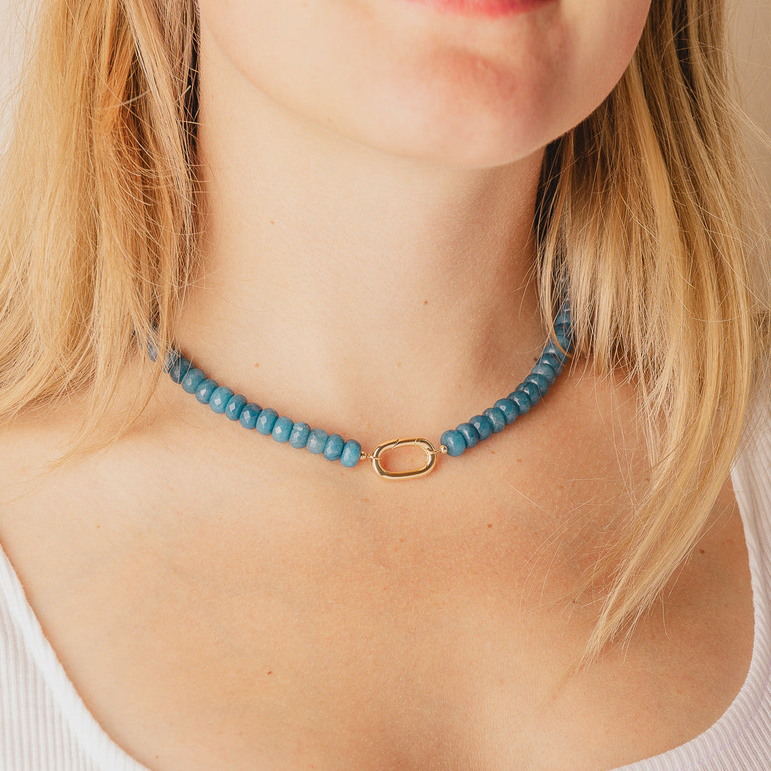 Candy Necklace - Blue Raspberry Jade