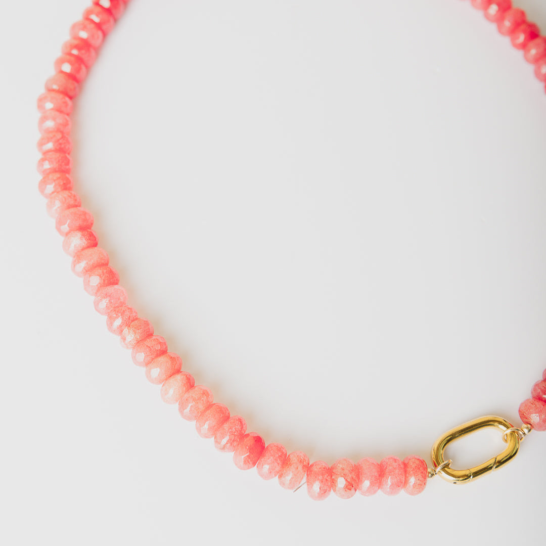 Candy Necklace - Watermelon Jade