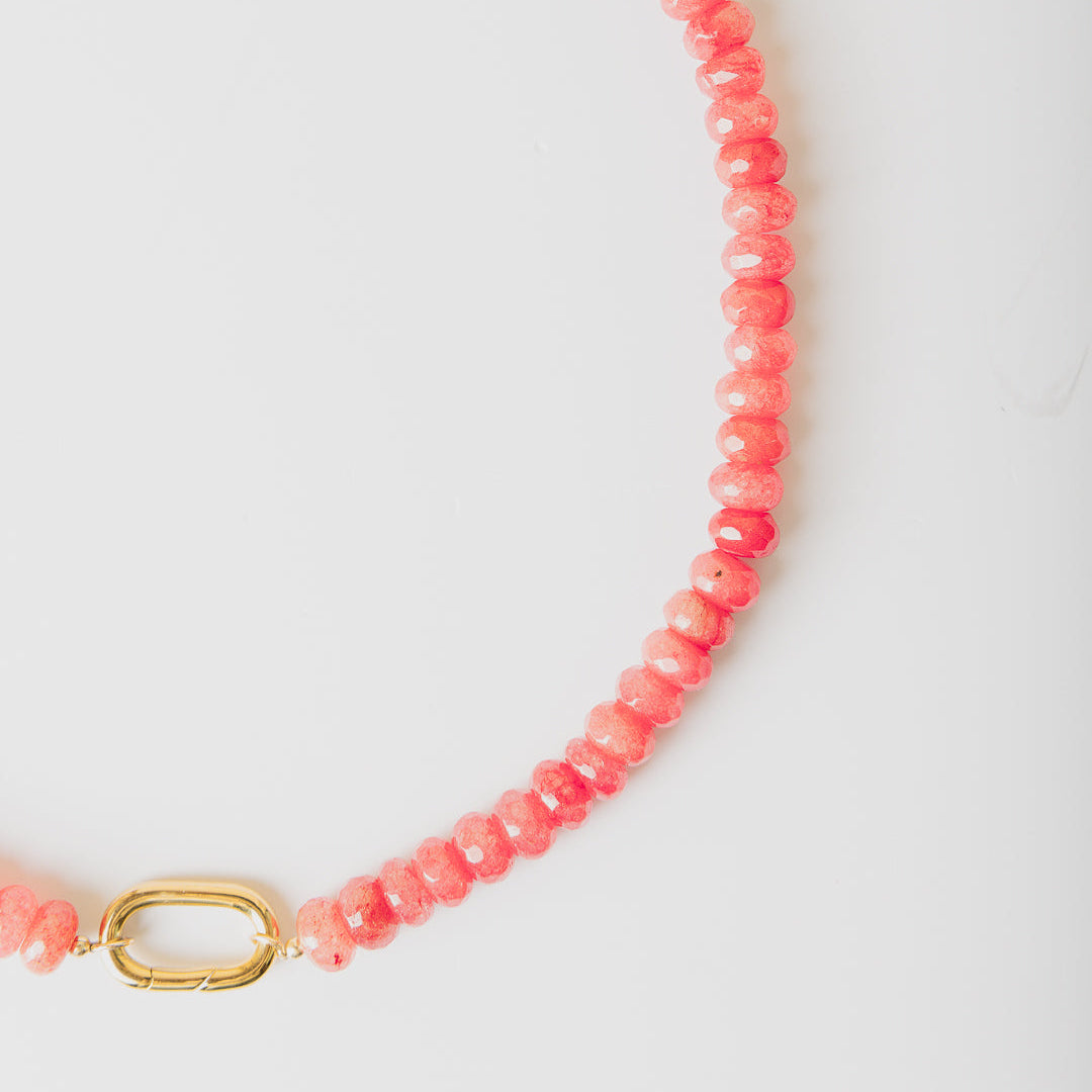 Candy Necklace - Watermelon Jade