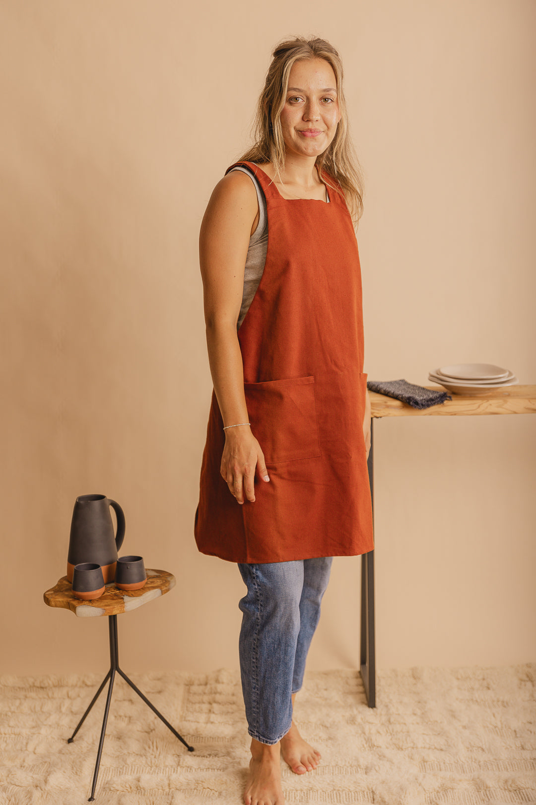 Canvas Crossback Apron