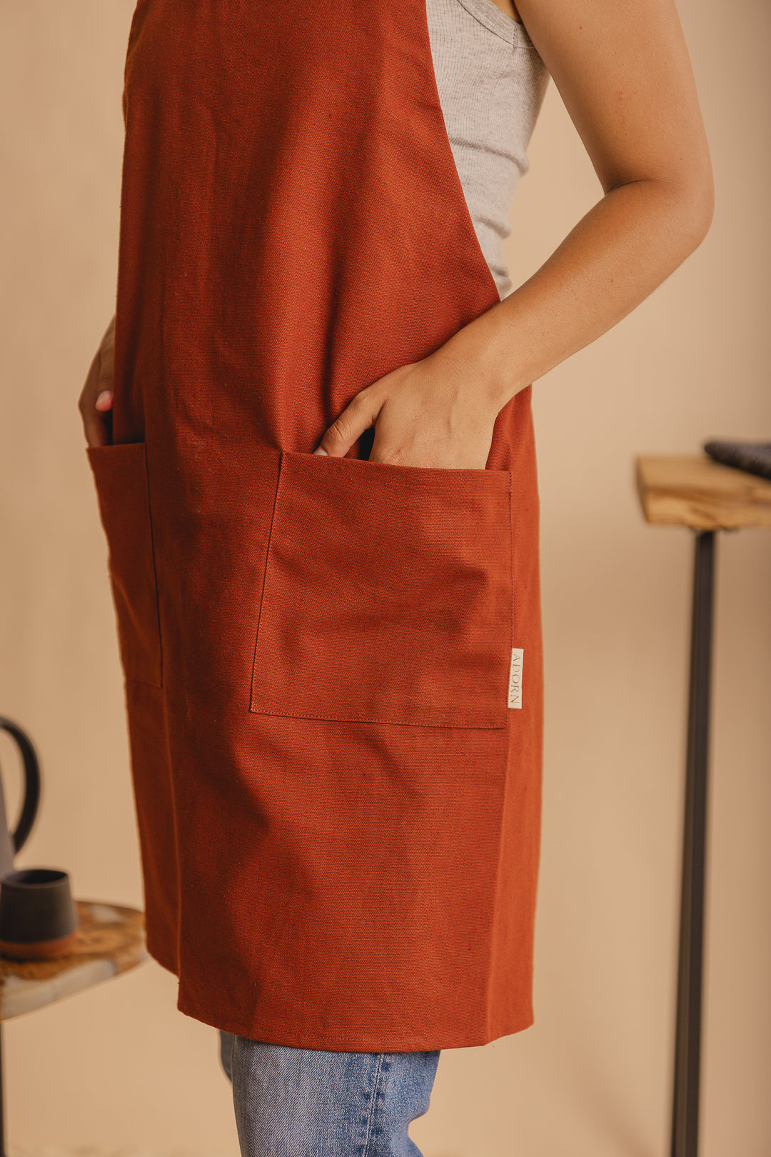 Canvas Crossback Apron