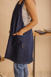 Denim Crossback Apron