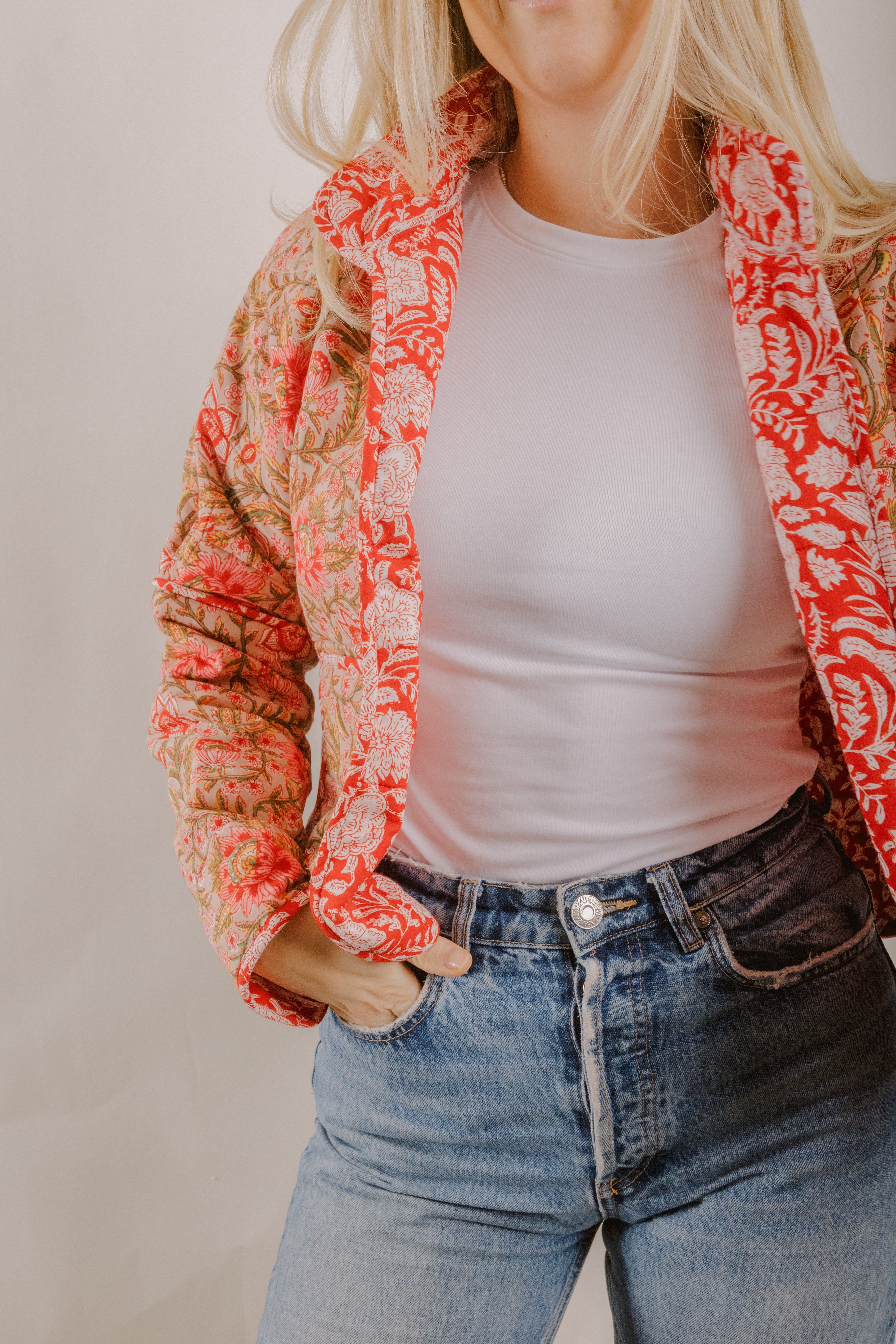 Rosie Red Quilted Jacket