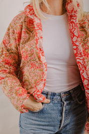 Rosie Red Quilted Jacket