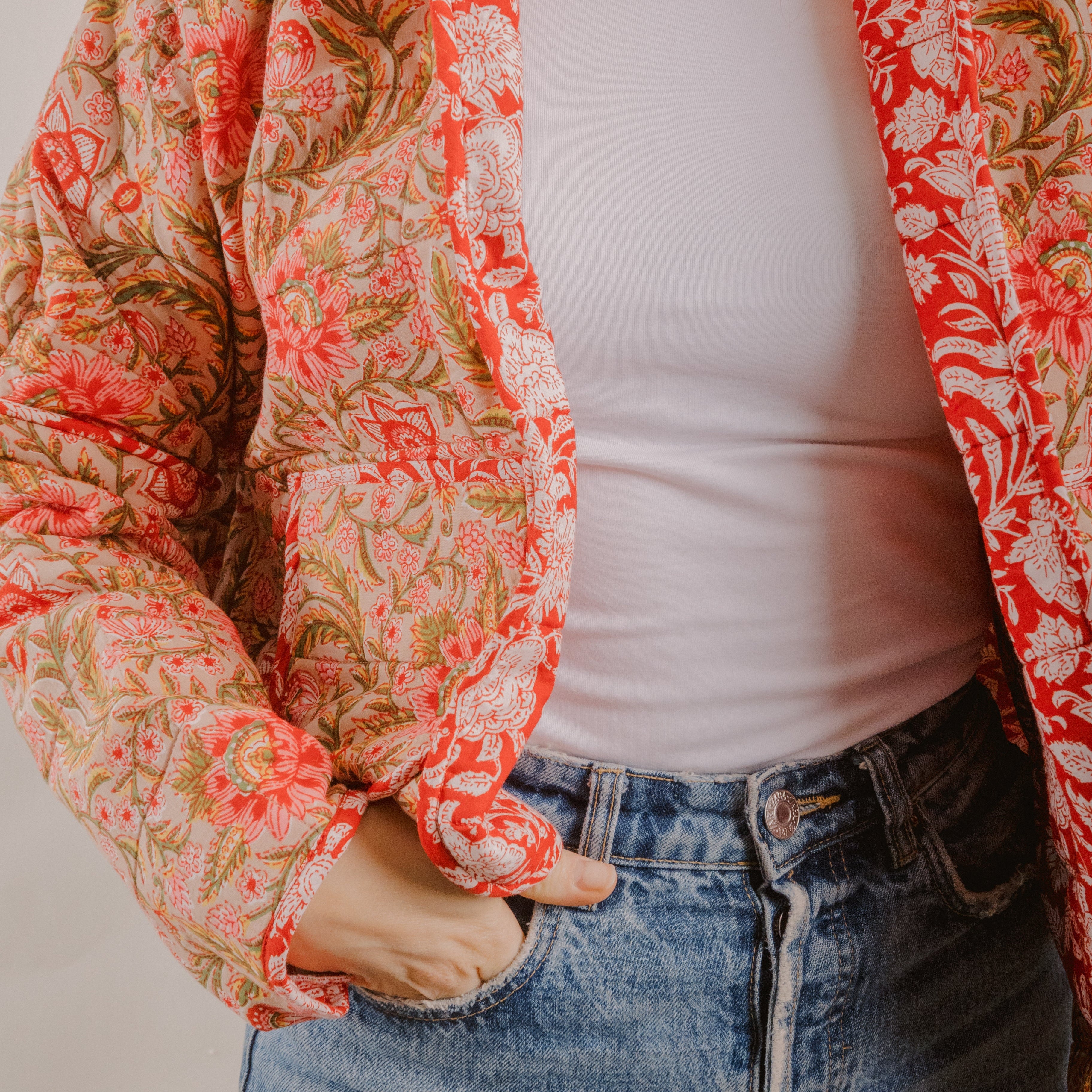 Rosie Red Quilted Jacket