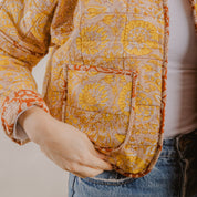 Peach Foster Quilted Jacket