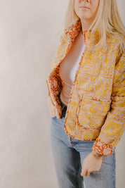 Peach Foster Quilted Jacket