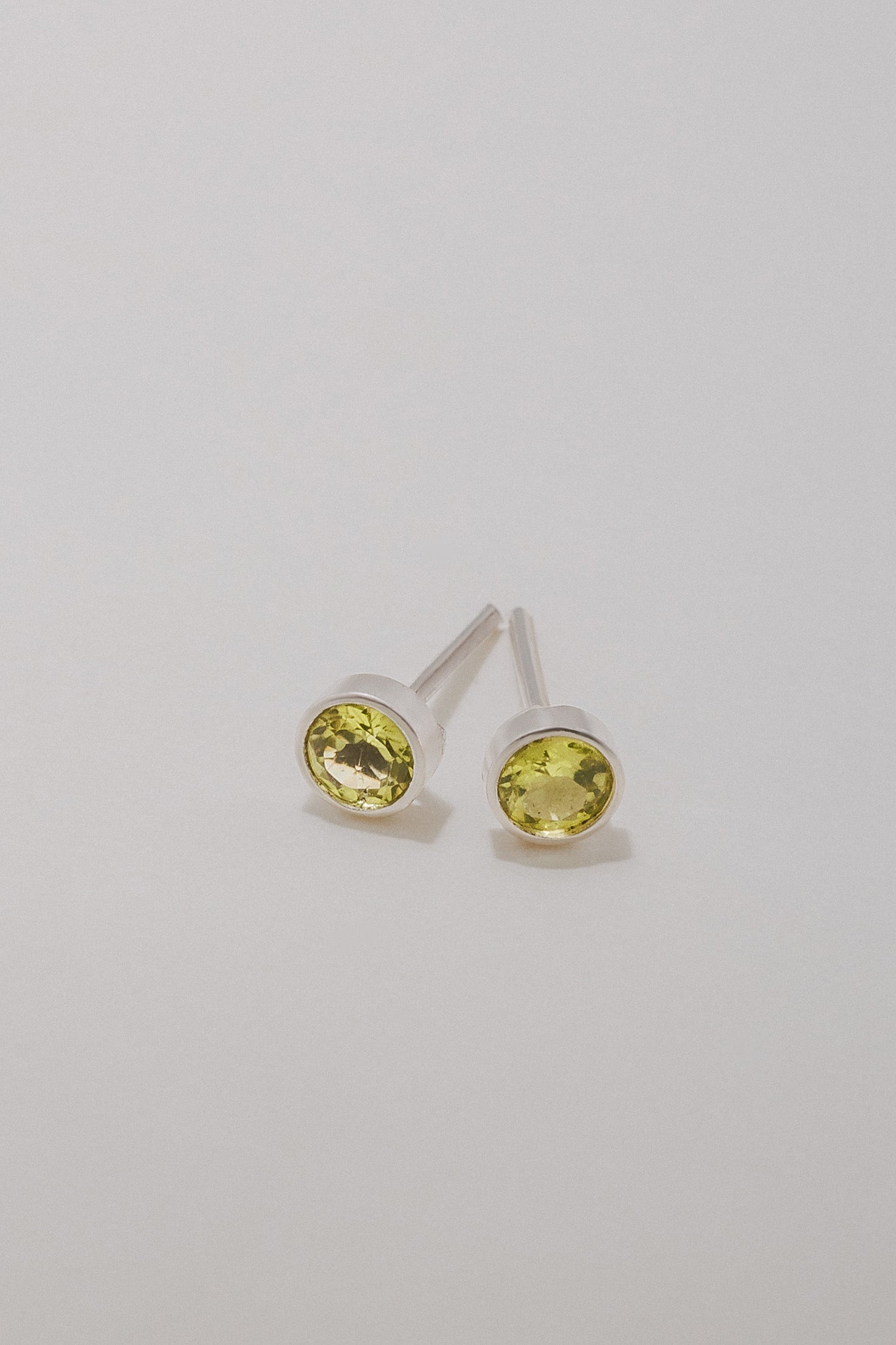 Peridot Stud Earring