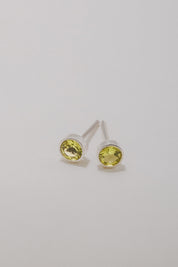 Peridot Stud Earring