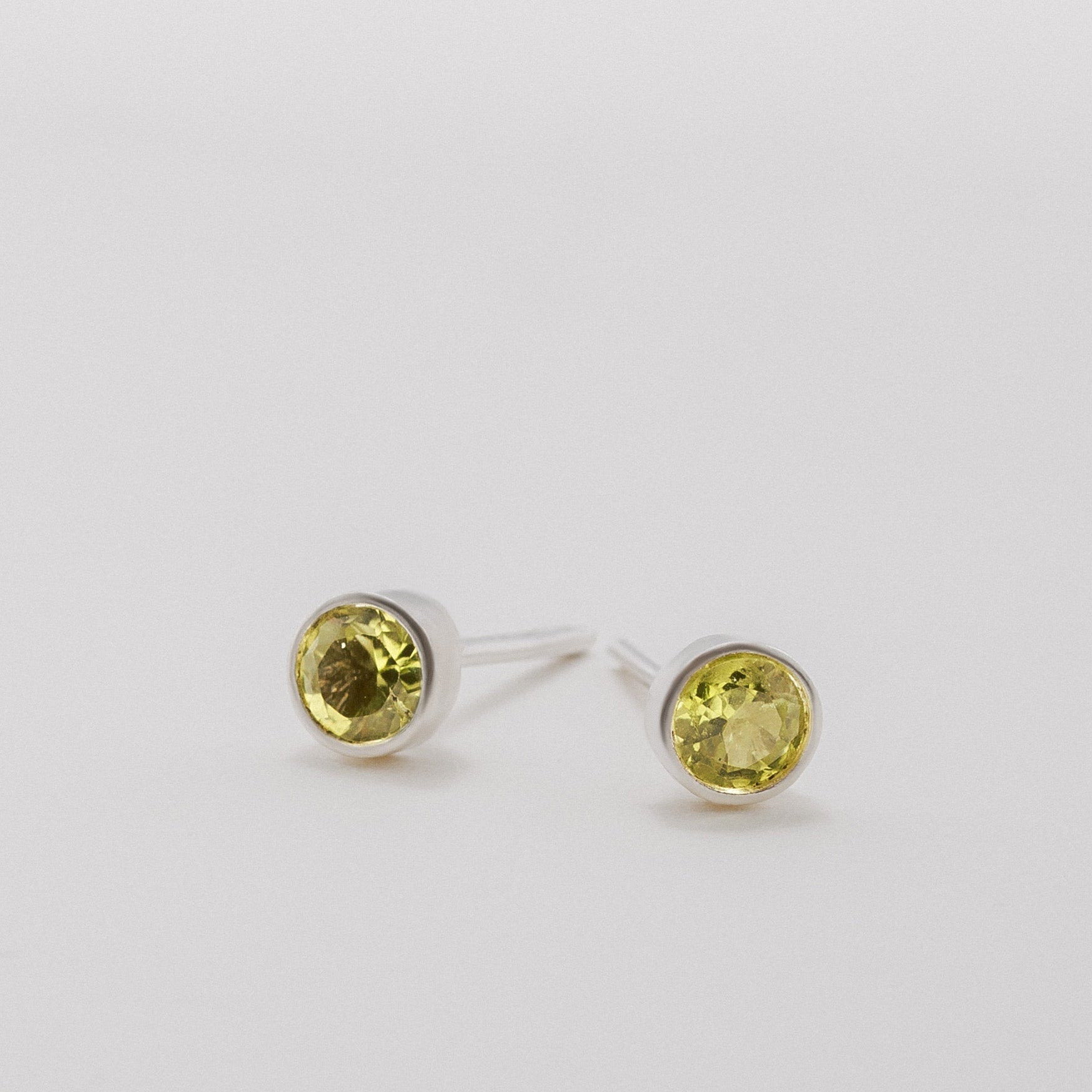 Peridot Stud Earring