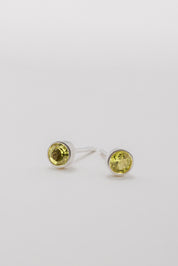 Peridot Stud Earring