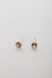 Smokey Quartz Stud Earring