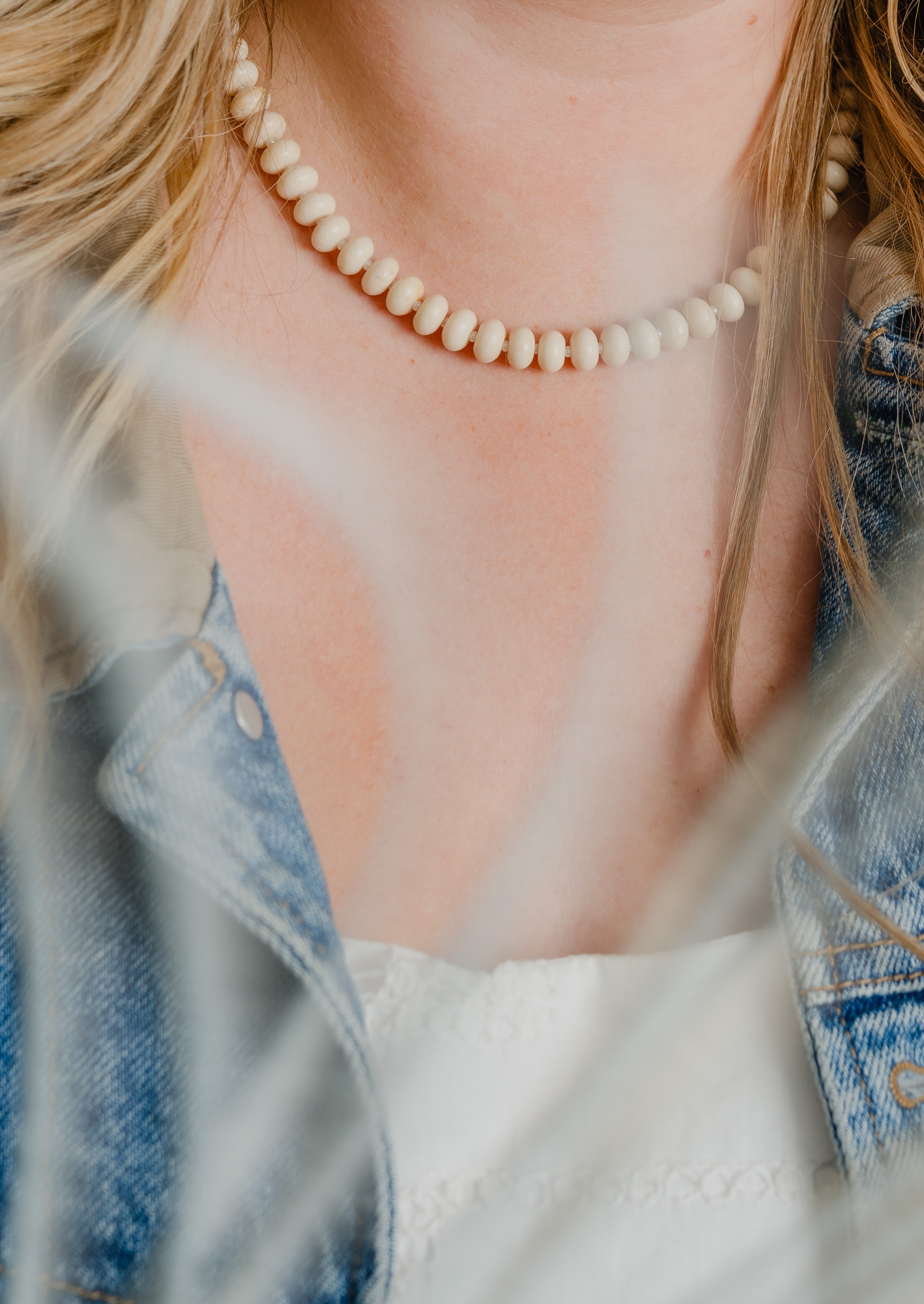 Candy Necklace - Coconut Jade
