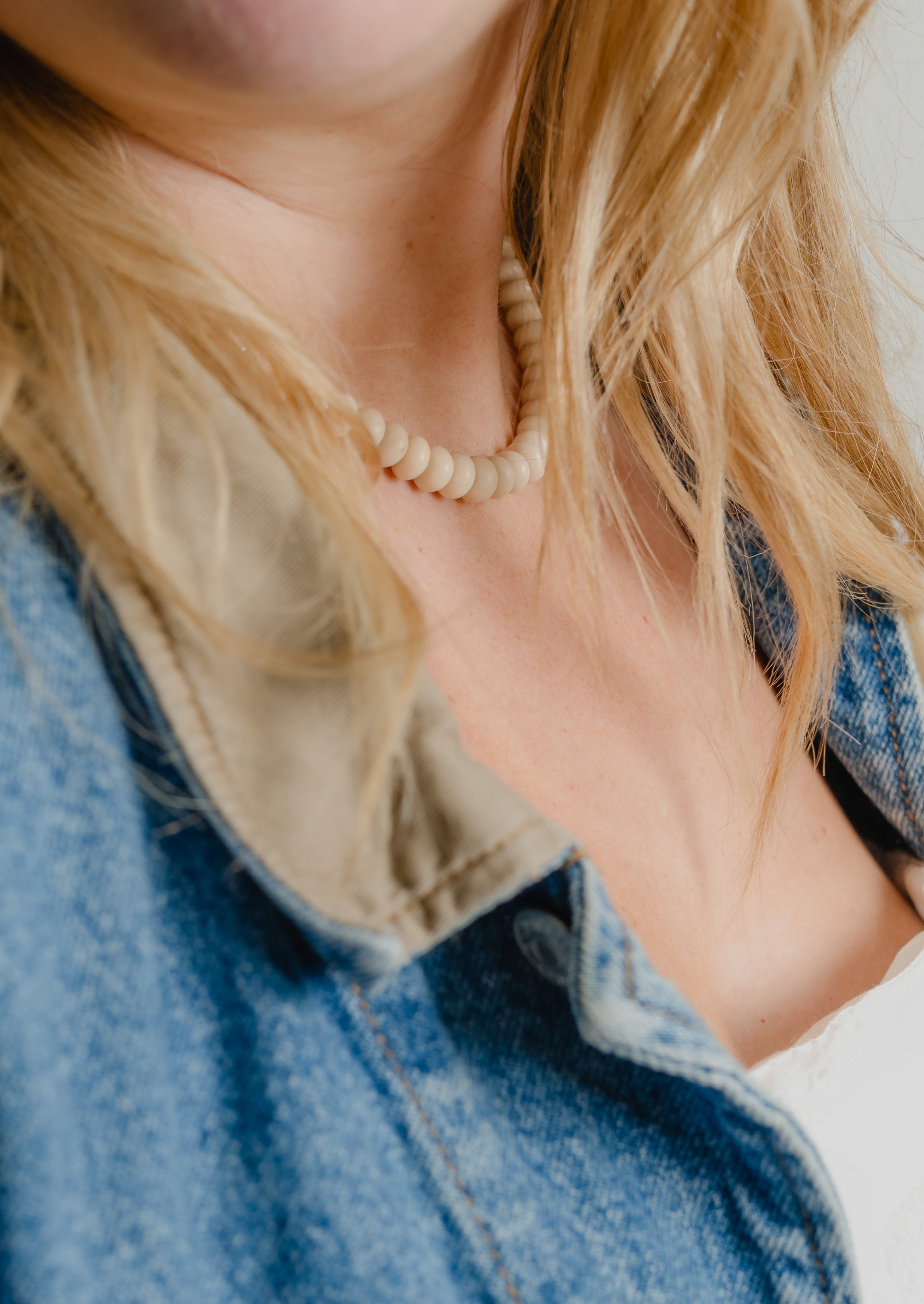 Candy Necklace - Coconut Jade