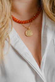 Candy Necklace -Tangerine Jade