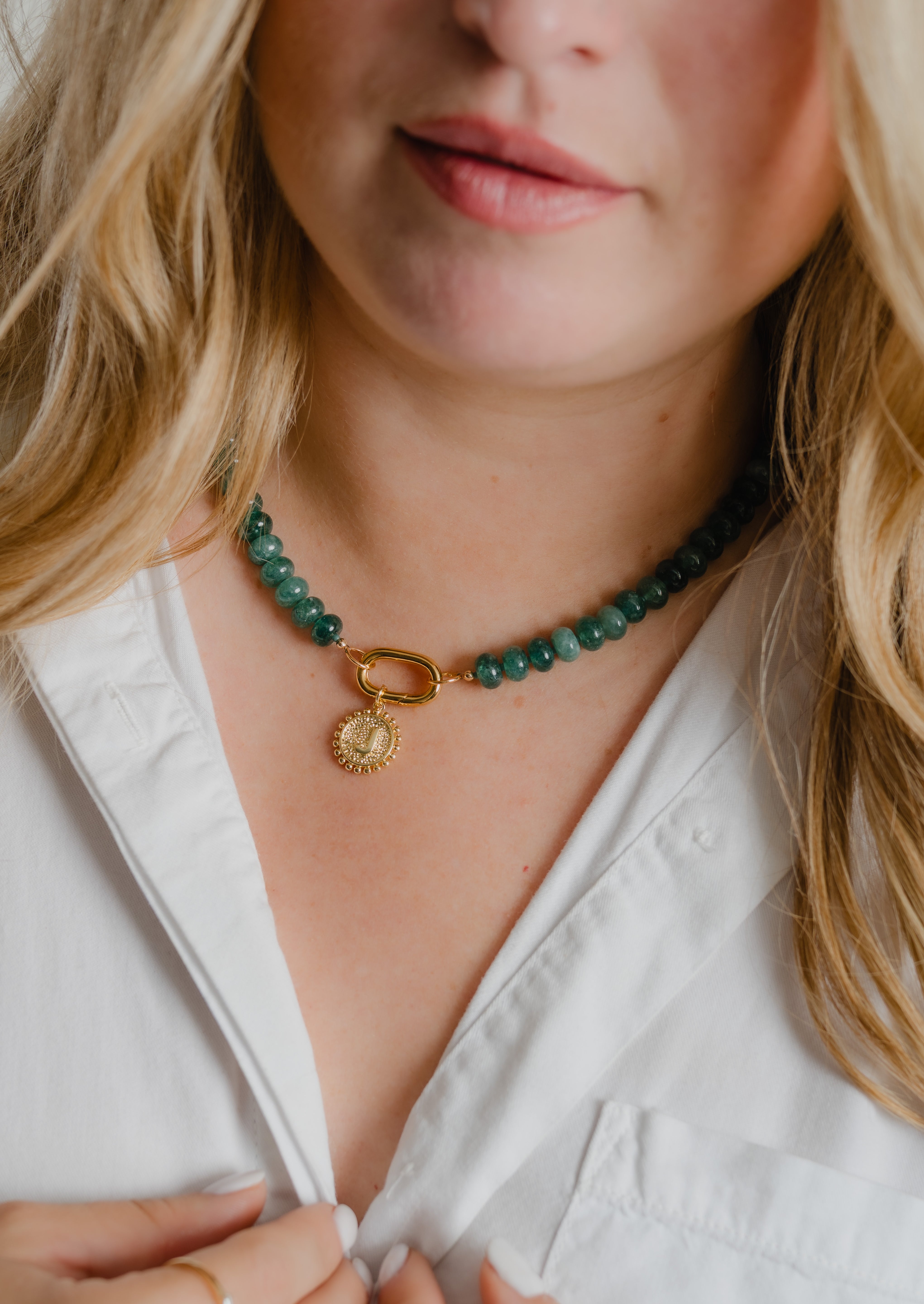 Candy Necklace - Honeydew Jade