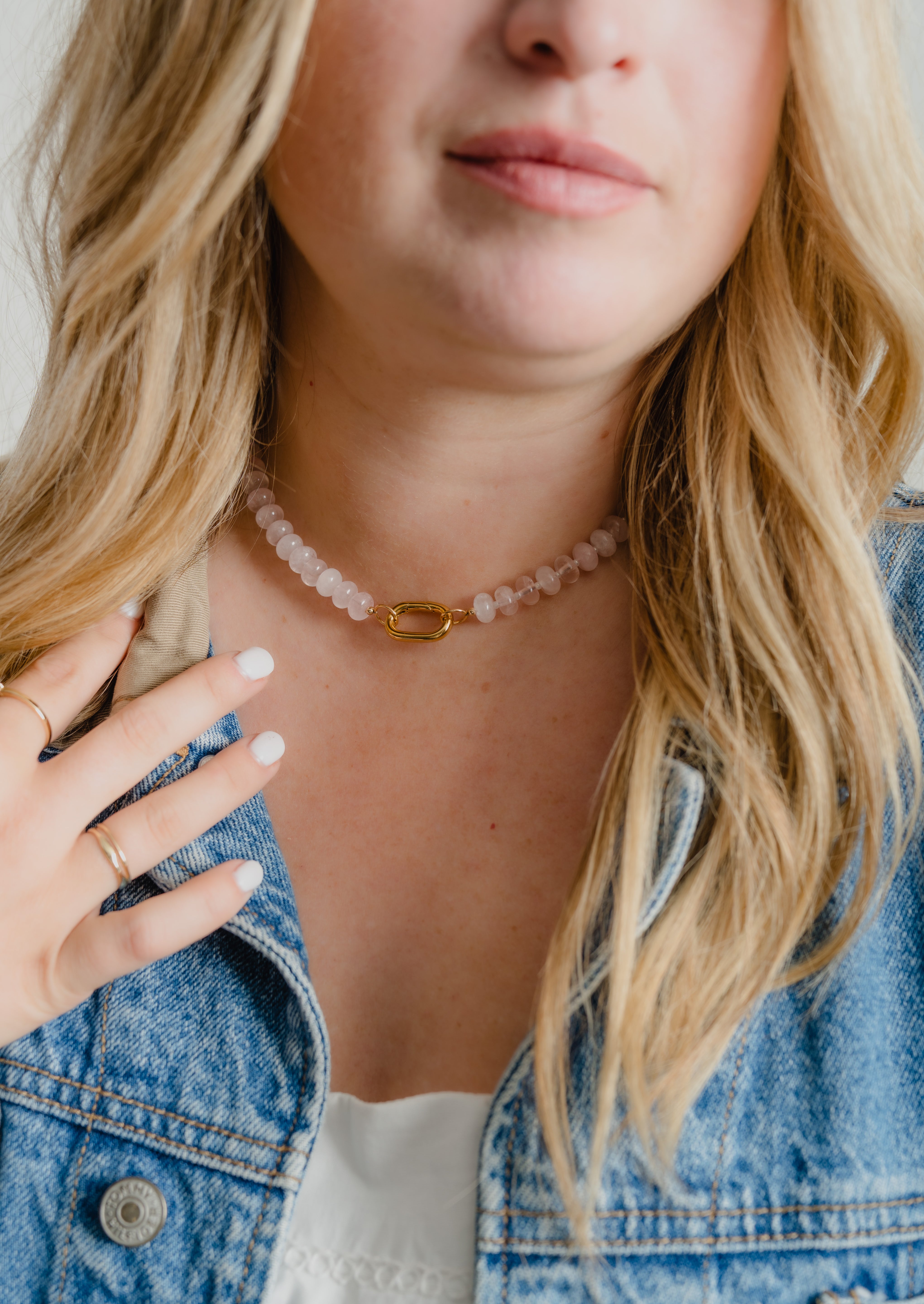 Candy Necklace - Grapefruit Jade
