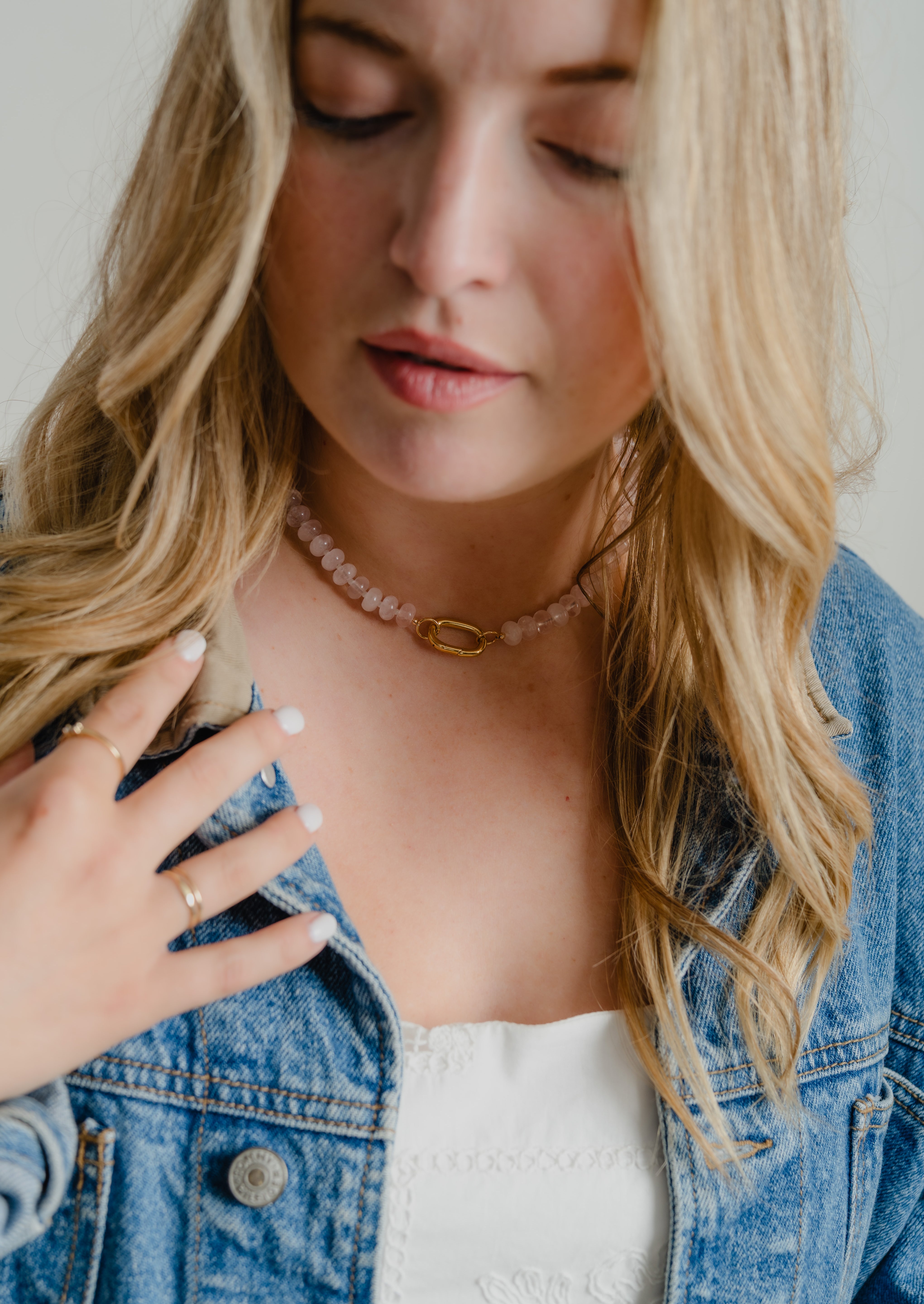 Candy Necklace - Grapefruit Jade