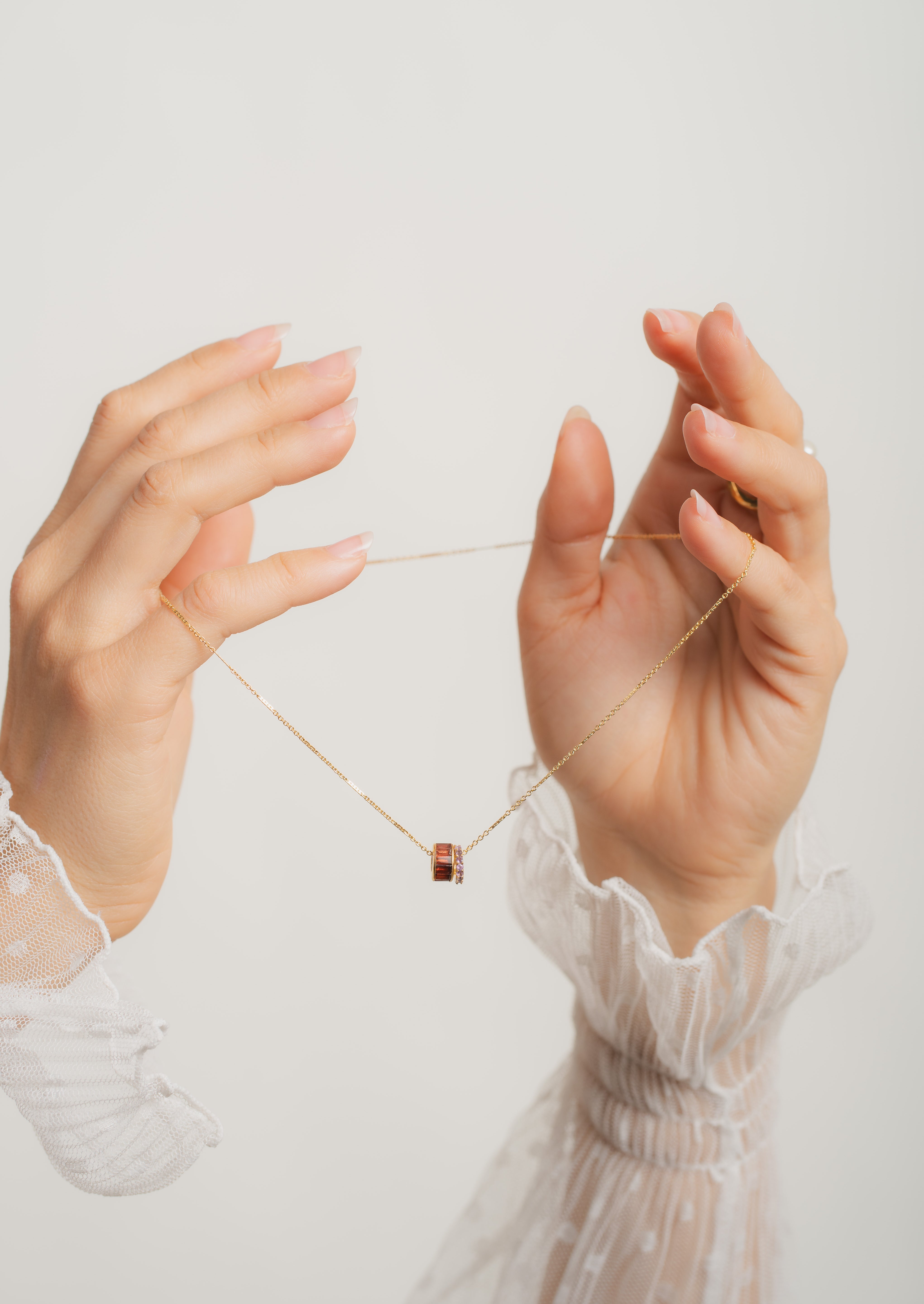 Leni Amethyst Slider Charm