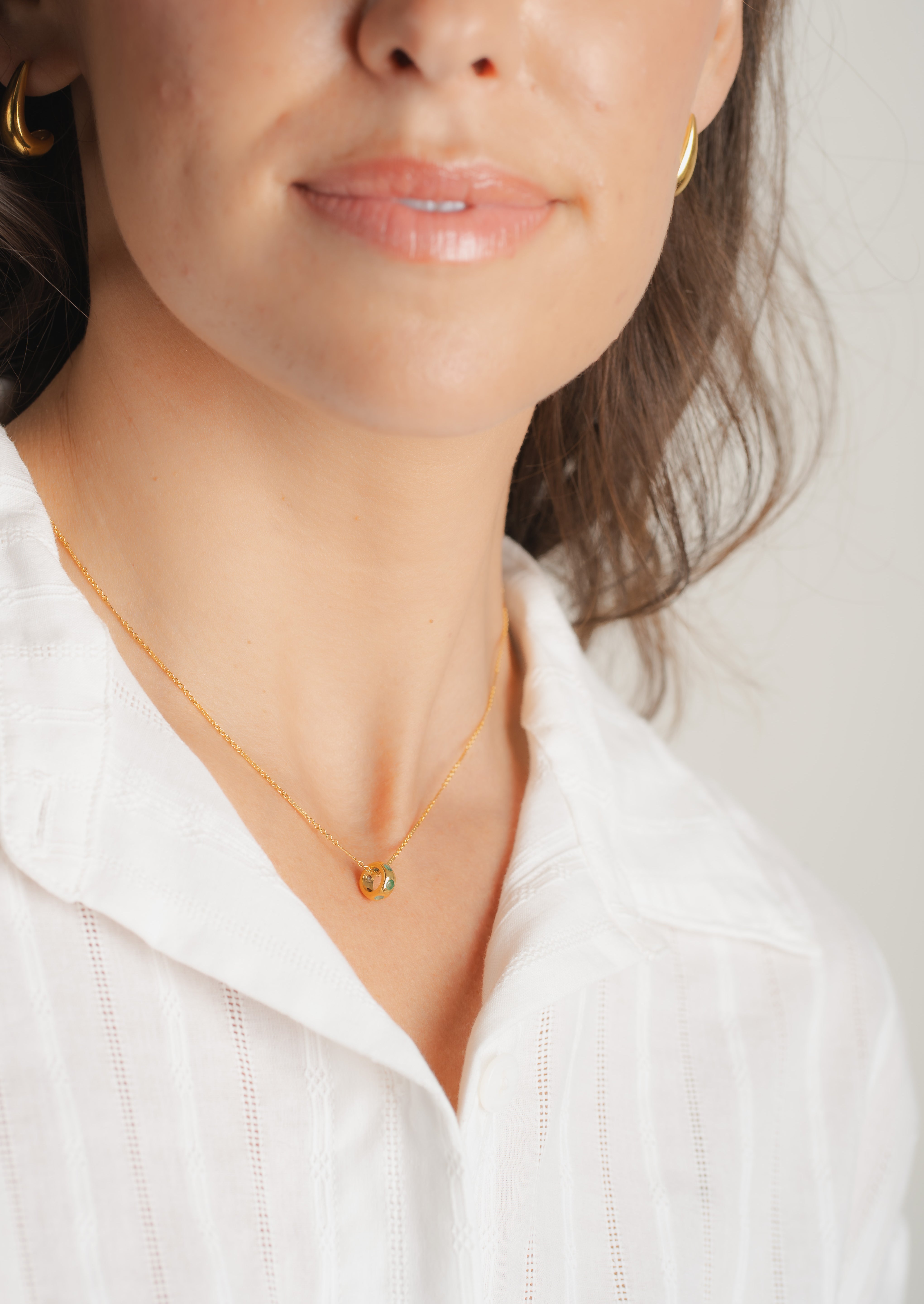 Faye Emerald Slider Charm