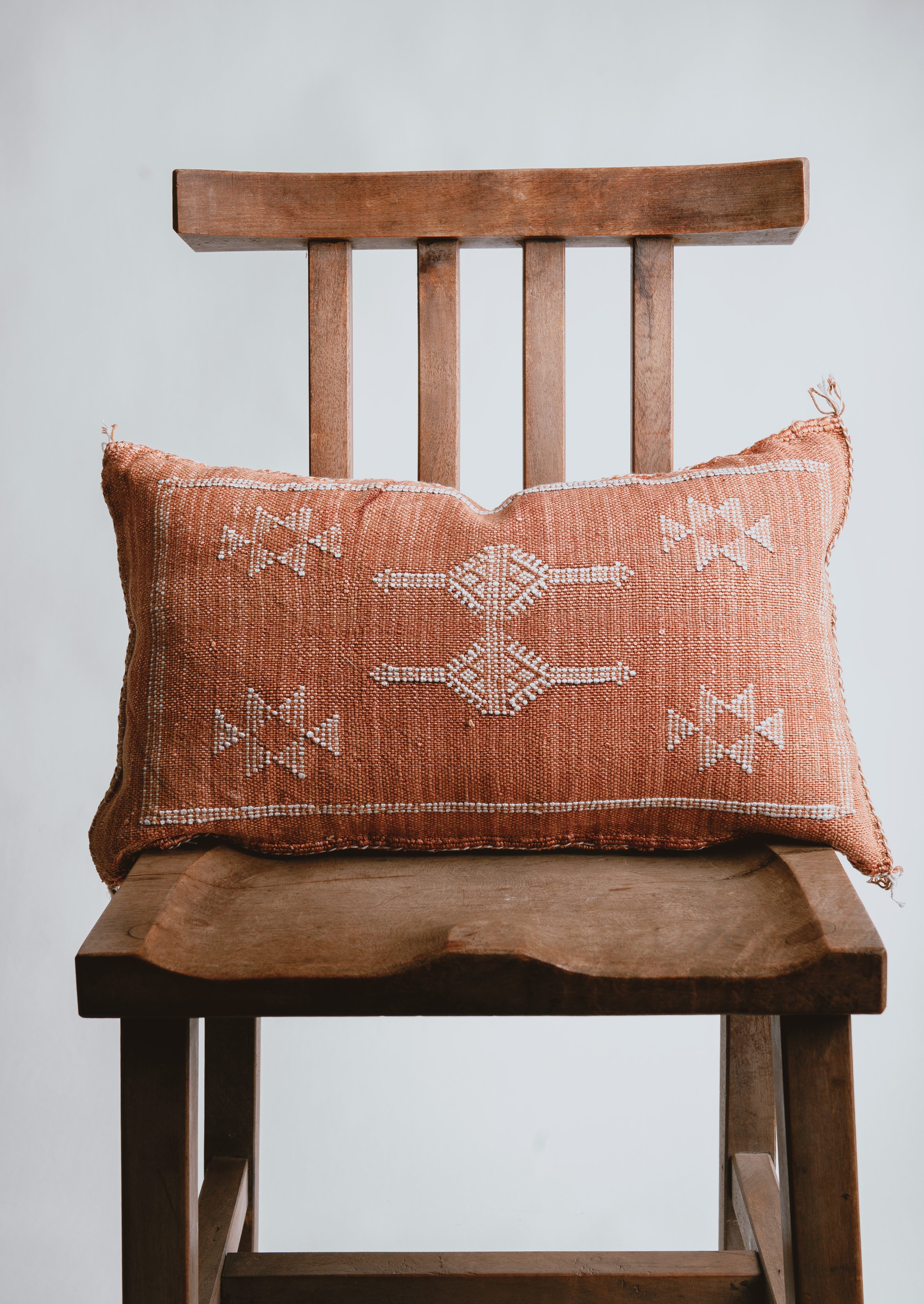 Cactus Silk Pillow - Sienna