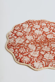 Quilted Placemat - Terracotta Bloom