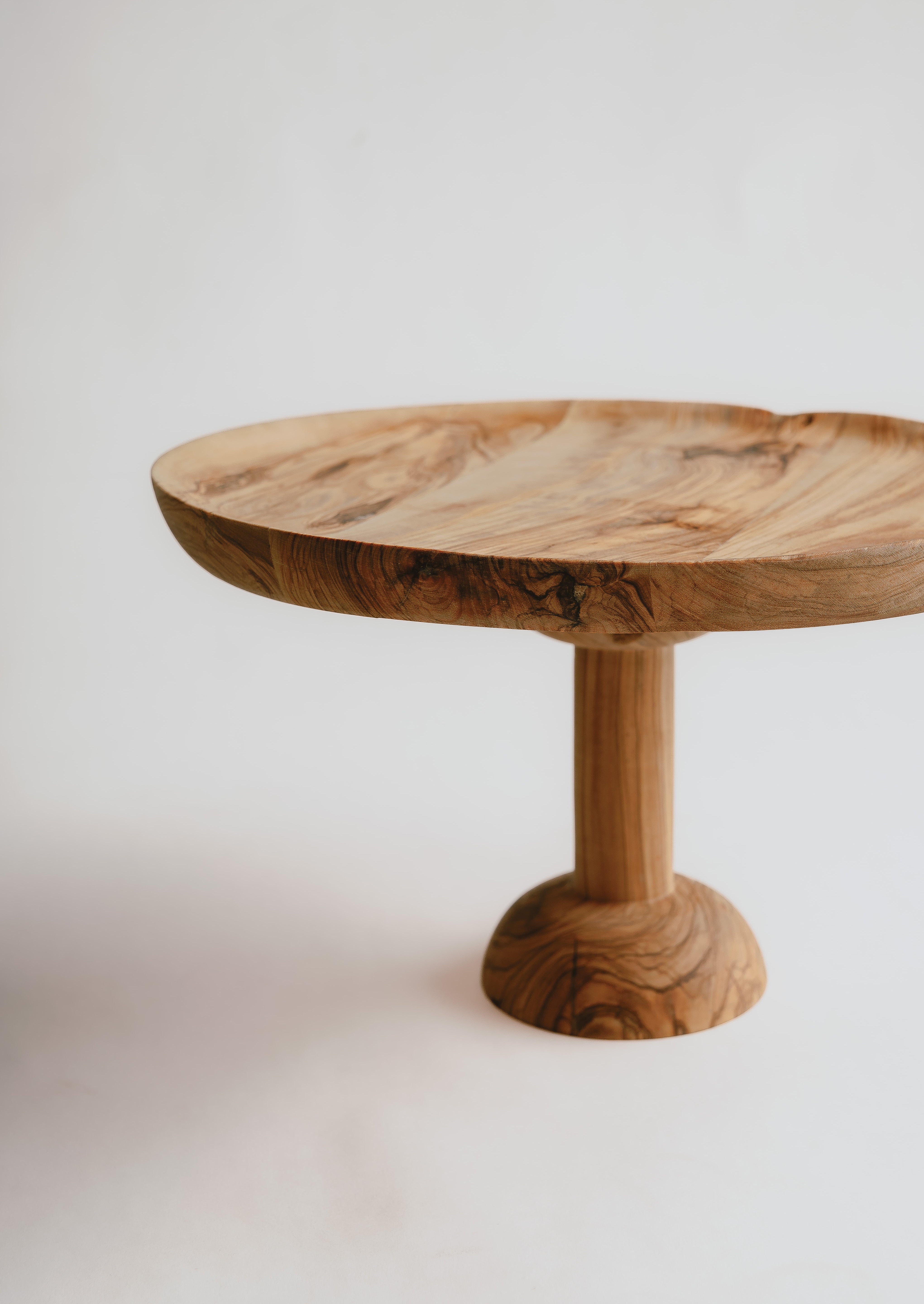 Olive Wood Cake Stand