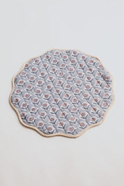 Quilted Placemat - Blue Wildflower