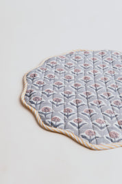 Quilted Placemat - Blue Wildflower
