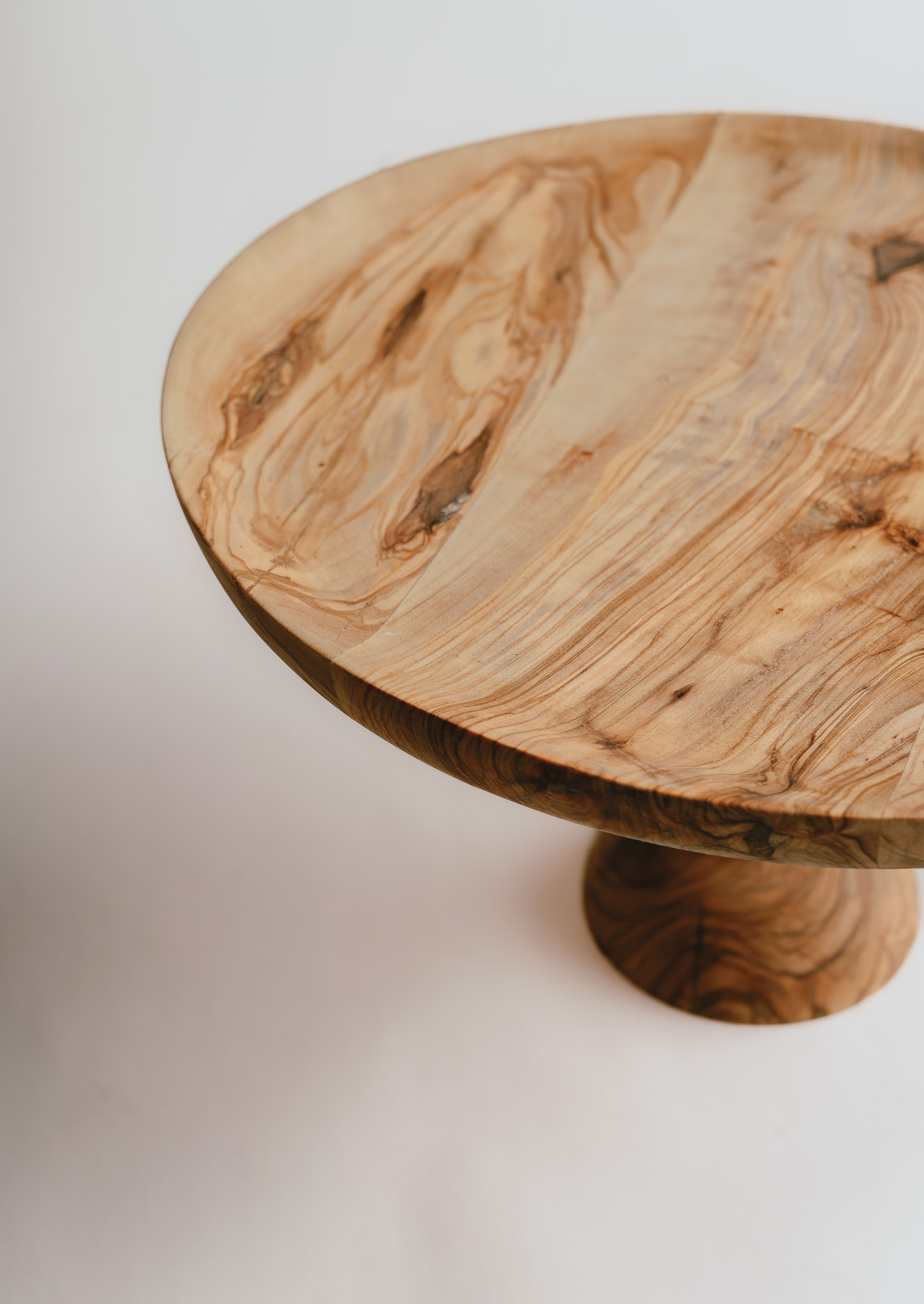 Olive Wood Cake Stand